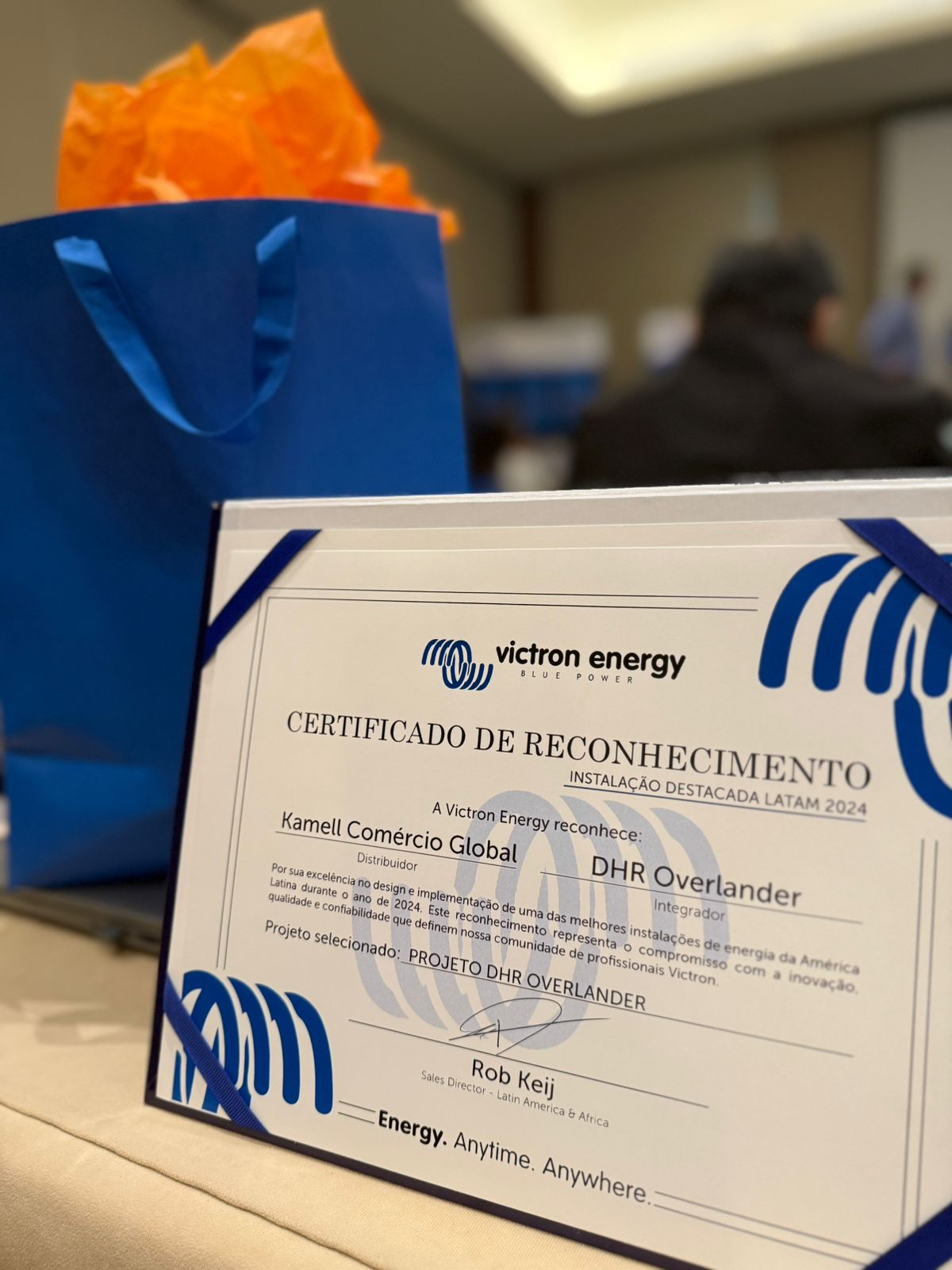 Kamell é premiada como a segunda melhor instalação Victron Energy da América Latina